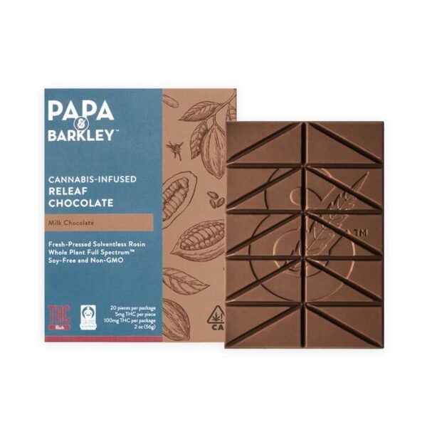 Papa & Barkley | Releaf Chocolate | Milk Chocolate