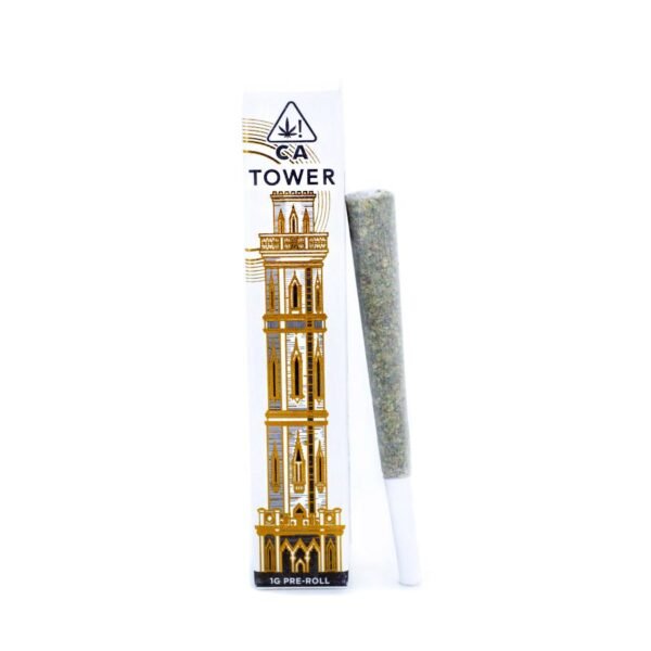 Source Tower | 1g Infused Pre-Roll | Peach Ringz X Papaya Tangie